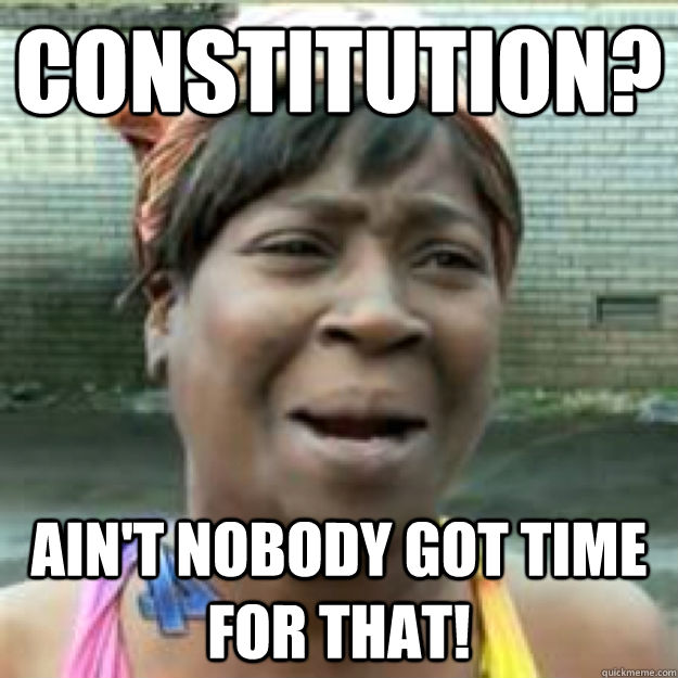 Constitution? Ain't nobody got time for that! - Constitution? Ain't nobody got time for that!  Misc