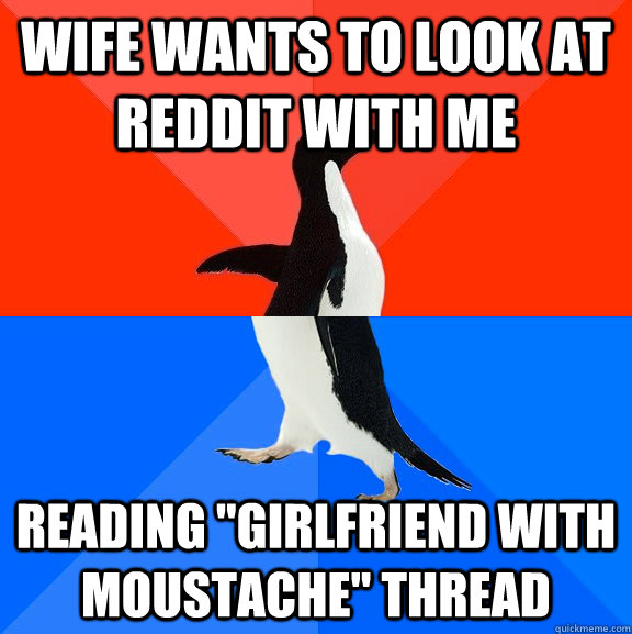 Wife wants to look at Reddit with me reading 