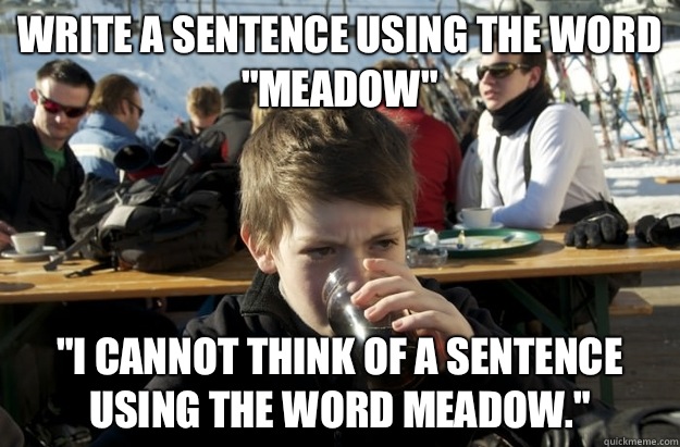 Write a sentence using the word 
