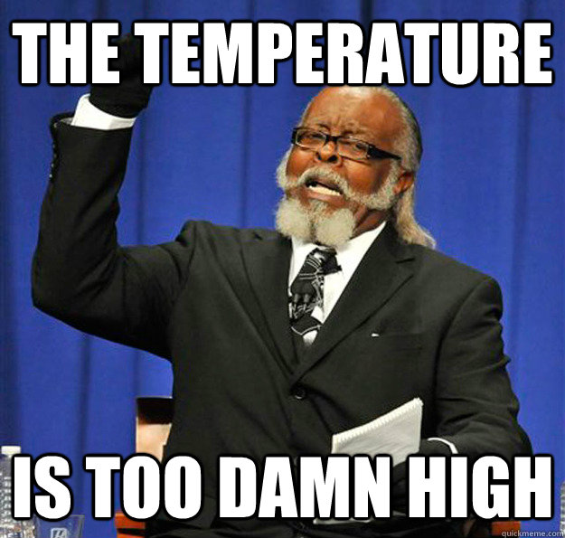 the temperature Is too damn high  Jimmy McMillan