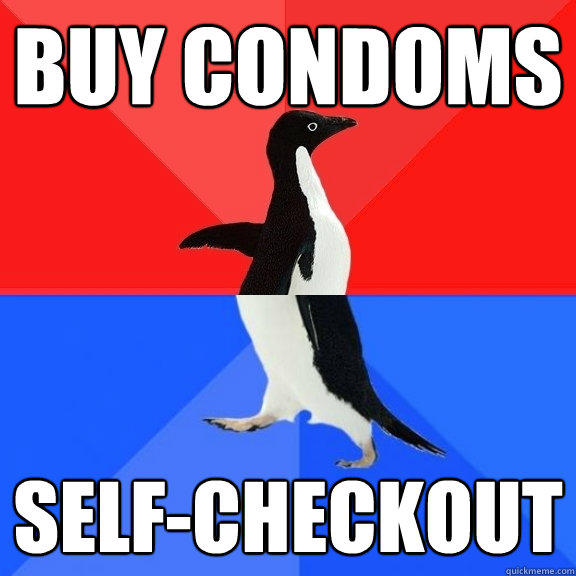 BUY CONDOMS SELF-CHECKOUT  