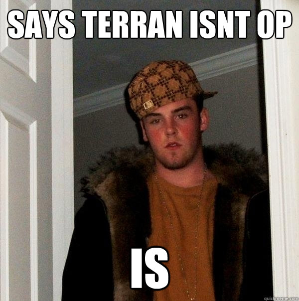 SAYS TERRAN ISNT OP IS  Scumbag Steve