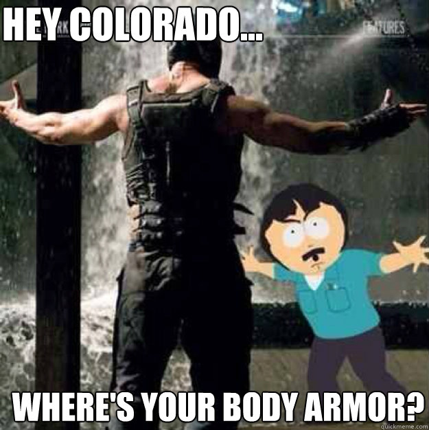 Hey Colorado... where's your body armor?  Bane vs Randy Marsh Stans Dad