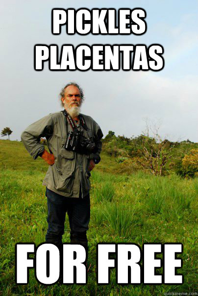 PICKLES PLACENTAS FOR FREE - PICKLES PLACENTAS FOR FREE  Frank Joyce Tropical Biologist