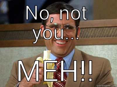 NO, NOT YOU... MEH!! Brick Tamland