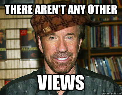 There aren't any other views  Scumbag Chuck Norris