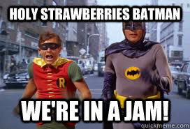HOLY STRAWBERRIES BATMAN WE'RE IN A JAM! - HOLY STRAWBERRIES BATMAN WE'RE IN A JAM!  Batman and Robin 2