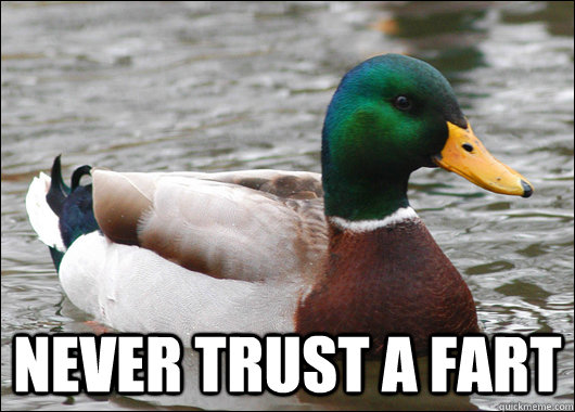  never trust a fart  Actual Advice Mallard