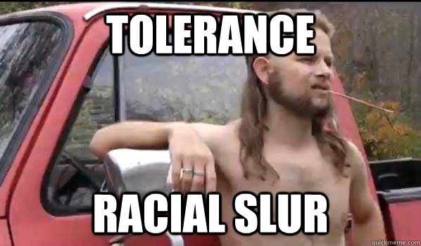 tolerance racial slur  Almost Politically Correct Redneck