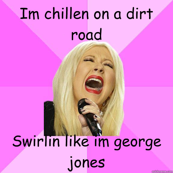 Im chillen on a dirt road Swirlin like im george jones  Wrong Lyrics Christina