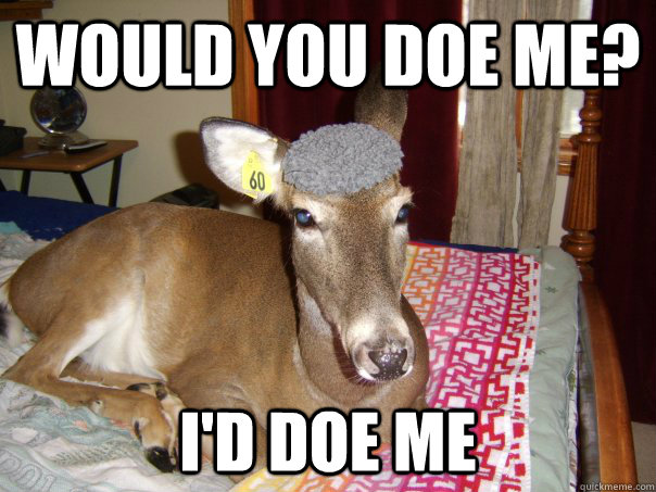 Would you doe me? I'd doe me  Sexy Deer