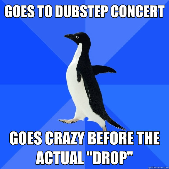 Goes to DubStep Concert Goes crazy before the actual 