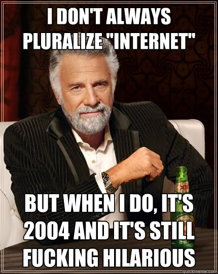 I don't always pluralize 