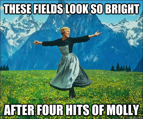 These fields look so bright after four hits of molly  thefucks