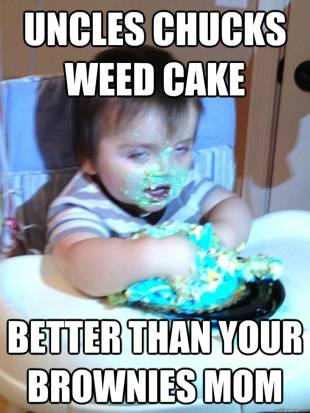 UNCLES CHUCKS WEED CAKE BETTER THAN YOUR BROWNIES MOM  Munchies Kid