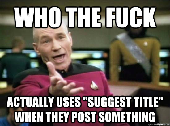 Who the fuck actually uses 