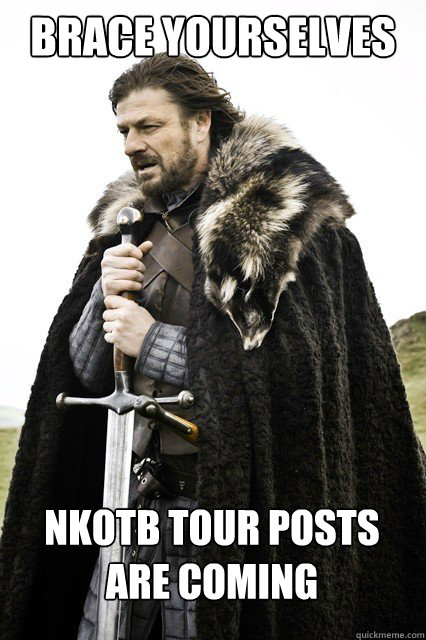 brace yourselves NKOTB tour posts are coming - brace yourselves NKOTB tour posts are coming  embrace your exams