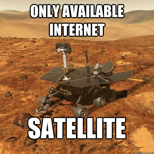 only available internet satellite  