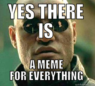 YES THERE IS A MEME FOR EVERYTHING Matrix Morpheus