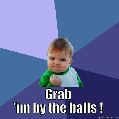 And I said -  GRAB 'IM BY THE BALLS ! Success Kid