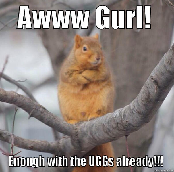 AWWW GURL! ENOUGH WITH THE UGGS ALREADY!!! Misc