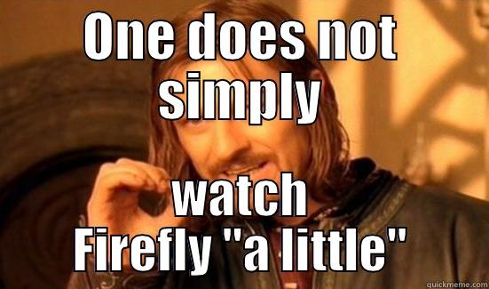 ONE DOES NOT SIMPLY WATCH FIREFLY 