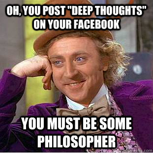 Oh, you post 
