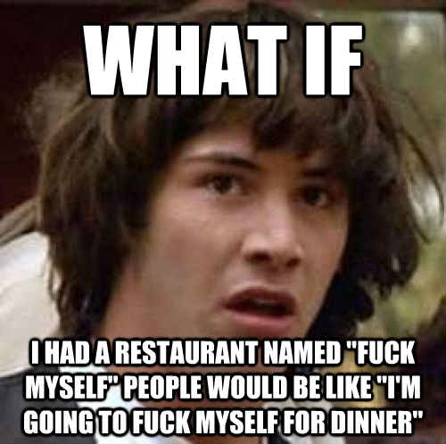 What if I had a restaurant named 