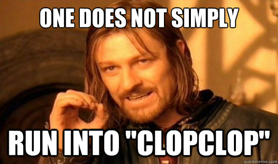 one does not simply run into 