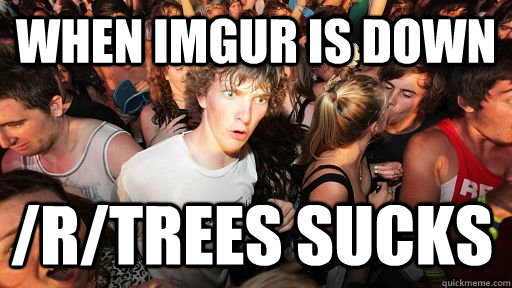 When Imgur is down /r/trees sucks  Sudden Clarity Clarence