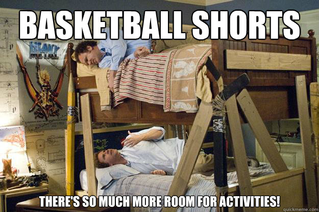 Basketball shorts  There's so much more room for activities! - Basketball shorts  There's so much more room for activities!  Monitor room