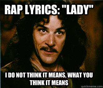 Rap lyrics: 
