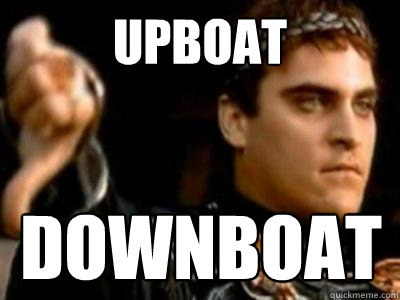 upboat downboat  Downvoting Roman