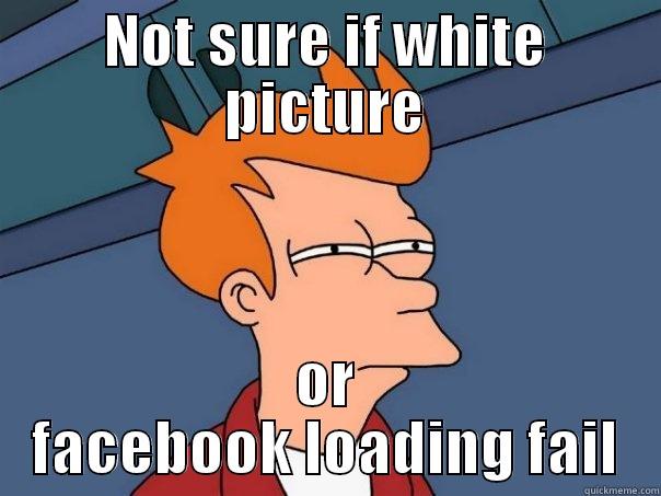 Full white picture - NOT SURE IF WHITE PICTURE OR FACEBOOK LOADING FAIL Futurama Fry