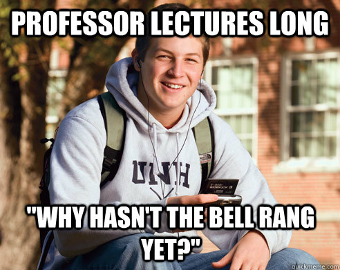 Professor lectures long 