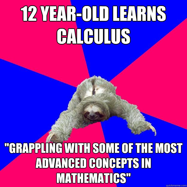 12 Year-old learns calculus 