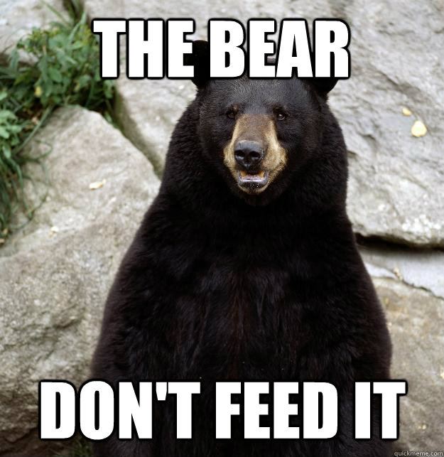 The Bear Don't Feed It  