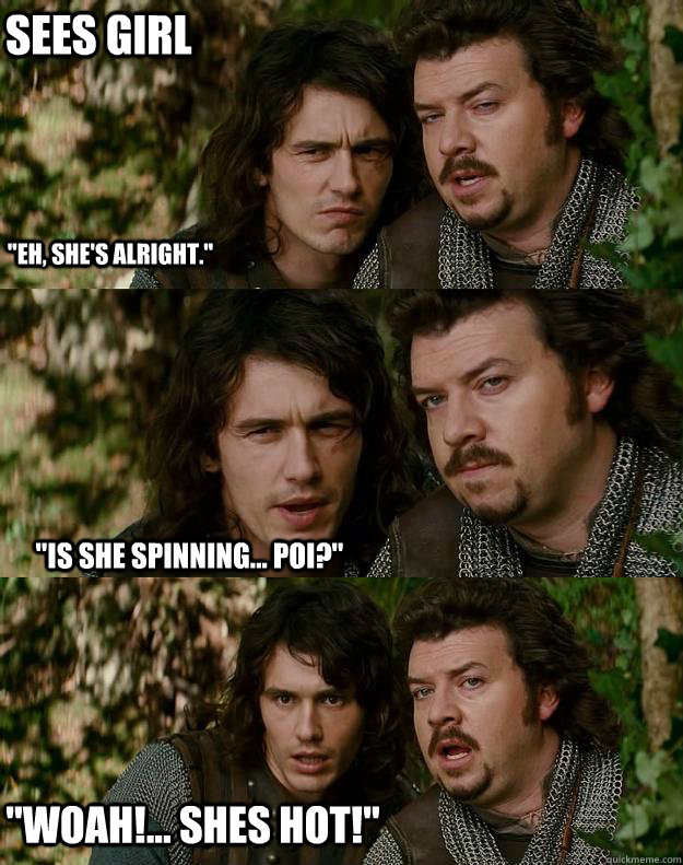 sees girl 