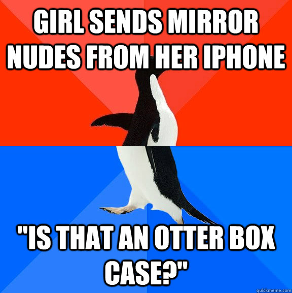 Girl sends mirror nudes from her iphone 
