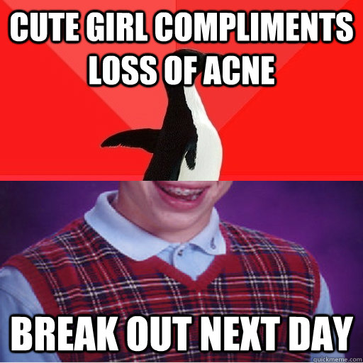 Cute girl compliments loss of acne break out next day - Cute girl compliments loss of acne break out next day  Misc