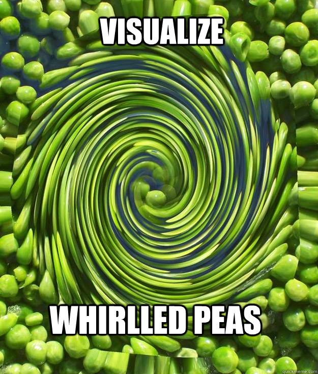 Visualize Whirlled peas - Visualize Whirlled peas  Visualize....