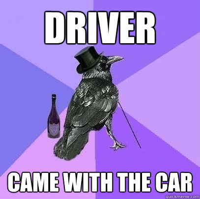 Driver Came with the car  Rich Raven