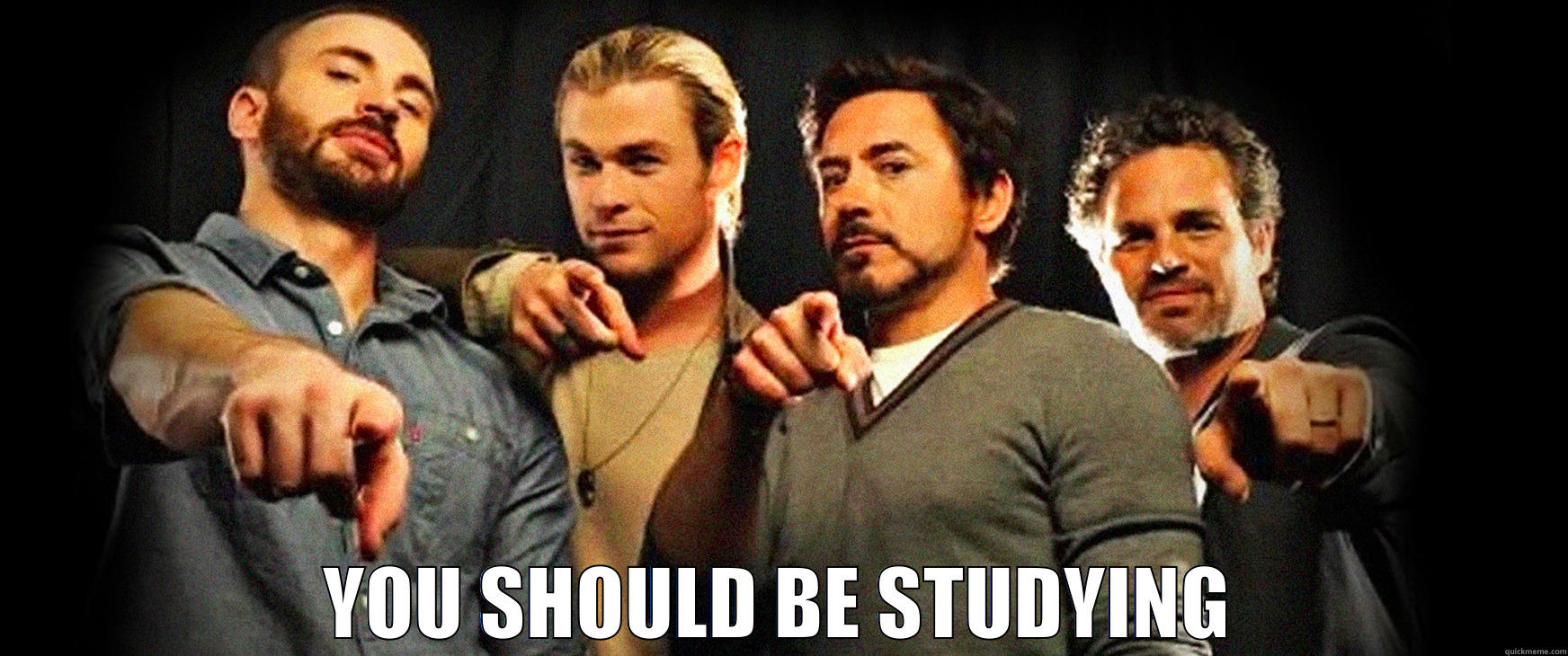 Avengers say study -  YOU SHOULD BE STUDYING Misc