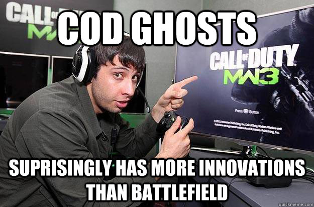 COD GHOSTS SUPRISINGLY HAS MORE INNOVATIONS THAN BATTLEFIELD  