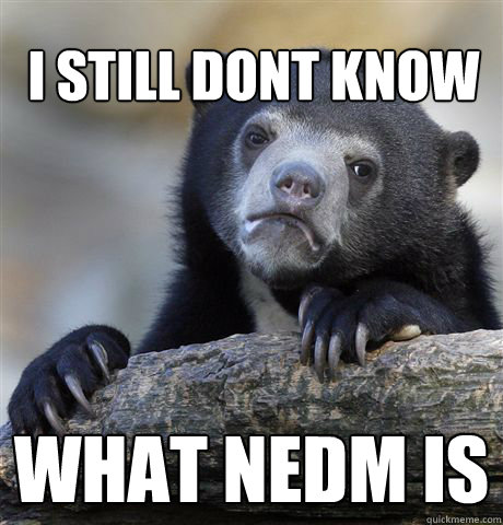 
I still dont know what nedm is  Confession Bear