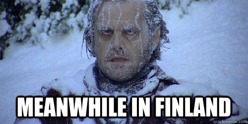  meanwhile in finland -  meanwhile in finland  The Shining frozen