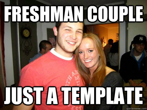 Freshman Couple Just a template  Freshman Couple
