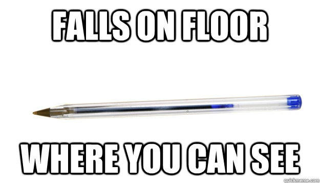 Falls on floor where you can see - Falls on floor where you can see  Good Guy Pen