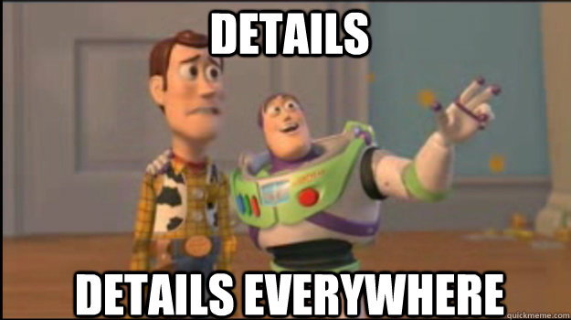 Details Details everywhere  Buzz and Woody