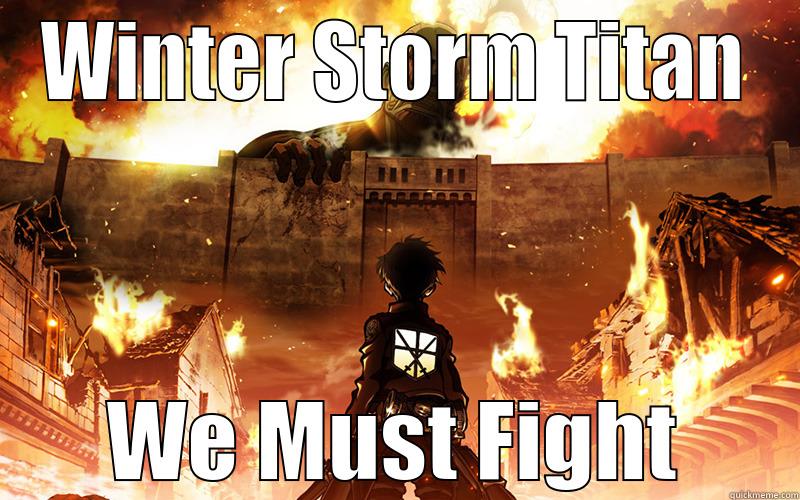 WINTER STORM TITAN WE MUST FIGHT Misc
